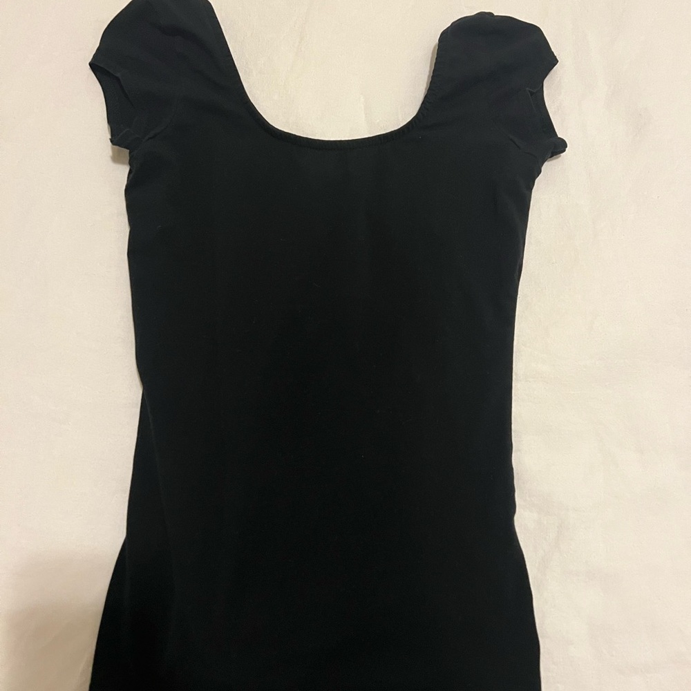 Black Scoop-neck Top